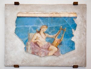 ncient fresco of lyre instruction - overcoming fear with divine help through continuous teaching across waking, dreaming, and liminal states