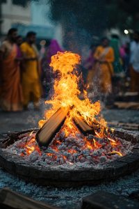 Oracle of Apollo sacred ritual fire burning in ceremony honoring the Light-Bringer