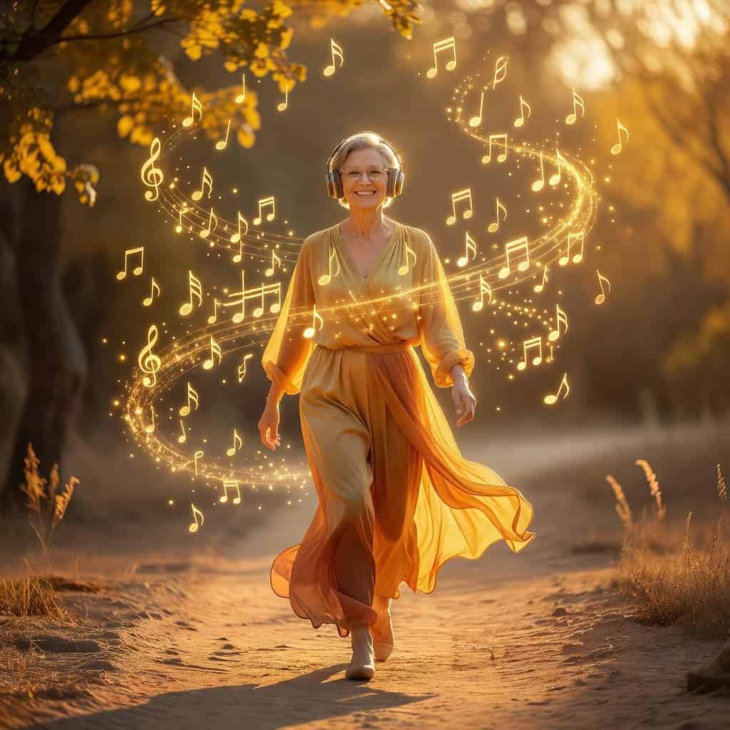 Apollo, God of Truth, dancing with His Musical Oracle on a golden sunlit path—the paper route where secular became sacred.